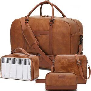 New Wogarl Weekender Bag for Women, Men Large Overnight Bag Travel Duffel Bag.